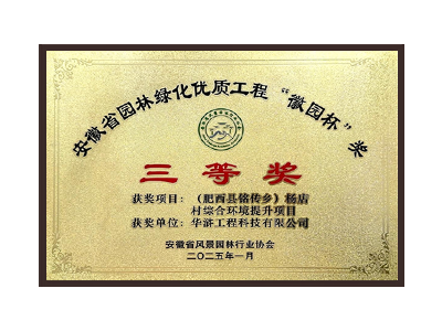 榮獲2025“徽園杯”獎三等獎